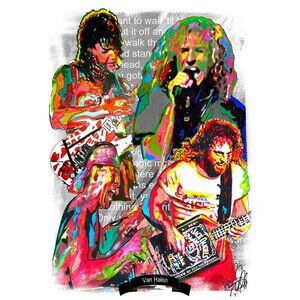 Van Halen Sammy Hagar Rock Music Poster Print Wall Art 18x24
